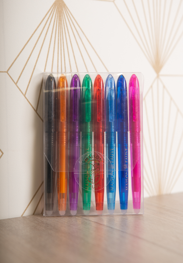 Set de 8 Stylos Effaçables Maison Fauve