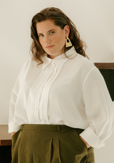 Plain white tencel fabric