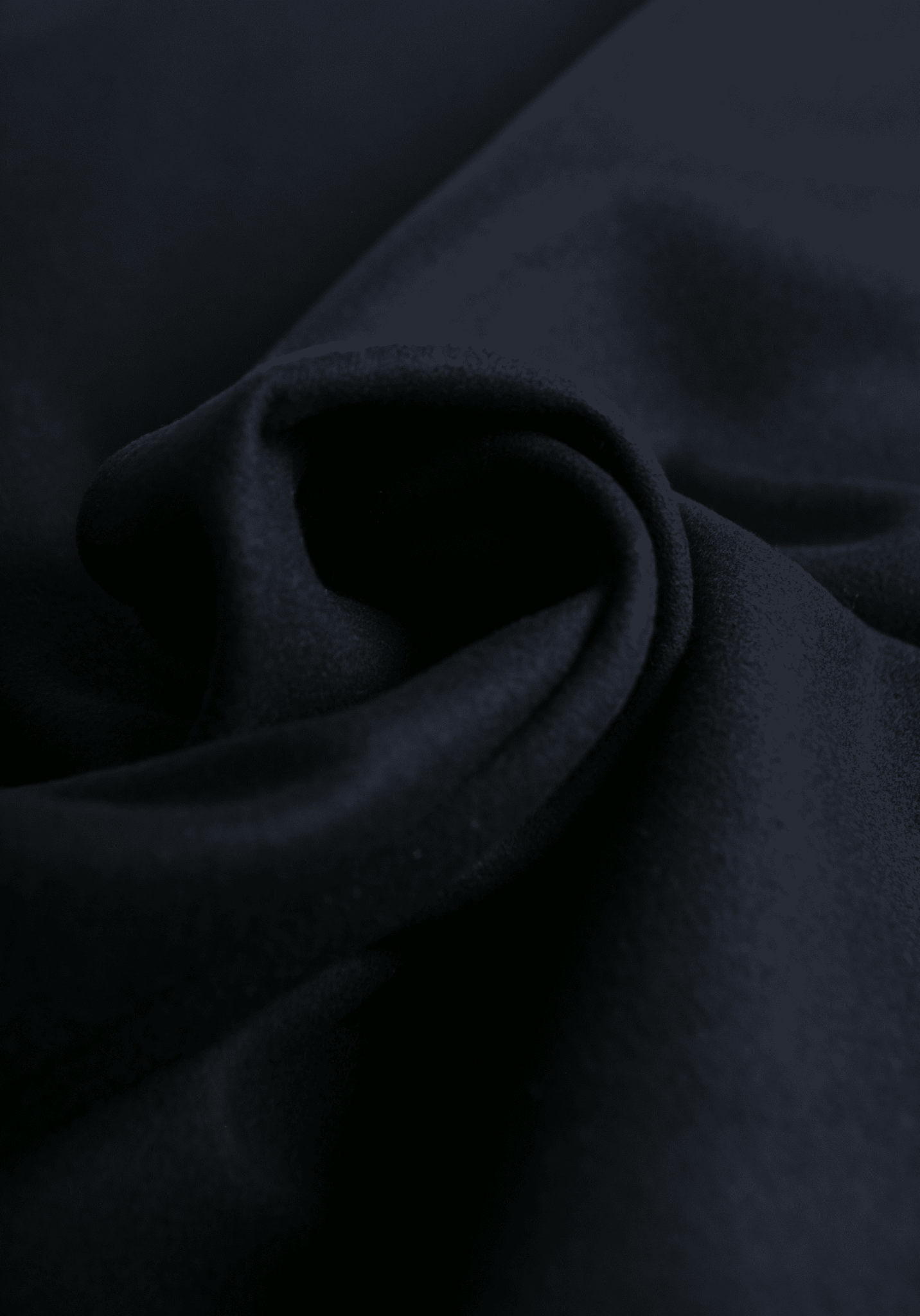 Tissu Flanelle de Laine Séparable – 100% Laine - Caviar - Maison Fauve