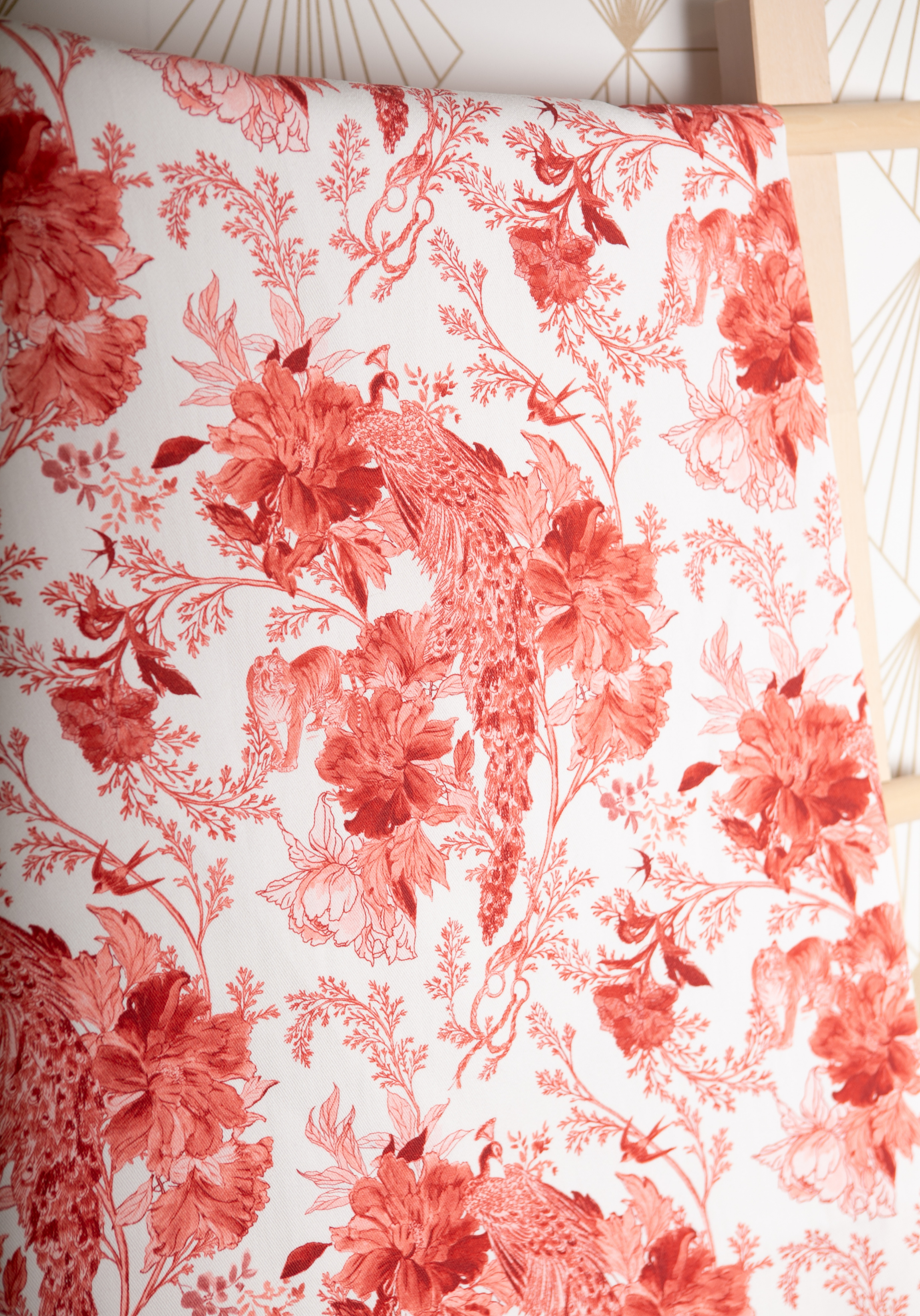 Manifesto printed cotton gabardine fabric - Several colours