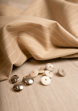 Tissu jacquard de coton Parade Camel - Maison Fauve