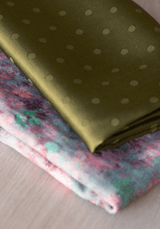 Tissu jacquard pois Lucente - Pour vêtements et doublures élégantes - Plusieurs couleurs - Maison Fauve