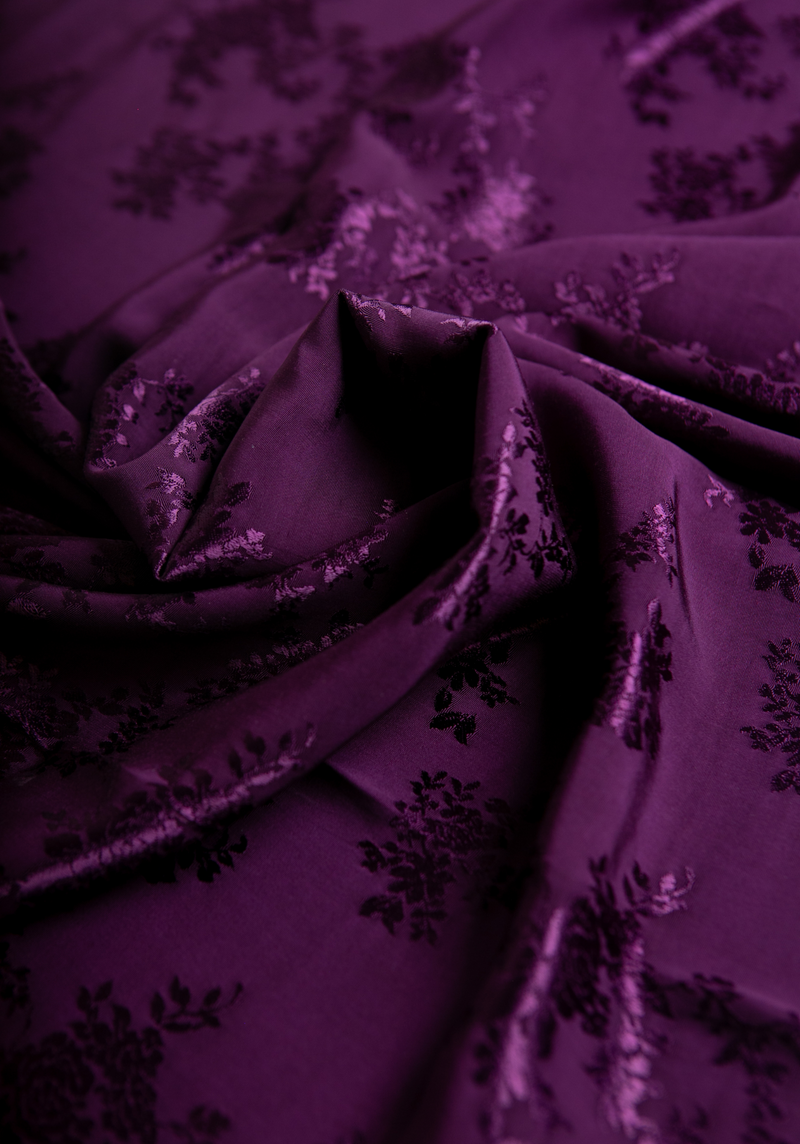 Tissu jacquard de viscose Poésie - Plusieurs couleurs