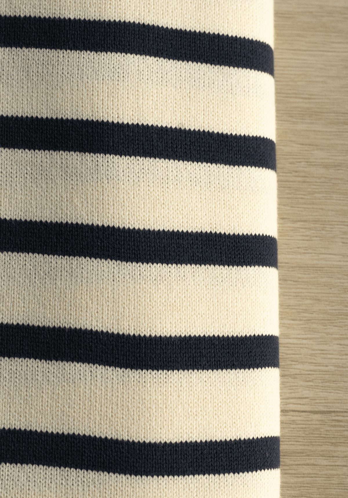 Tissu jersey marinière à rayures - 2 couleurs - Vendu au panneau - Maison Fauve