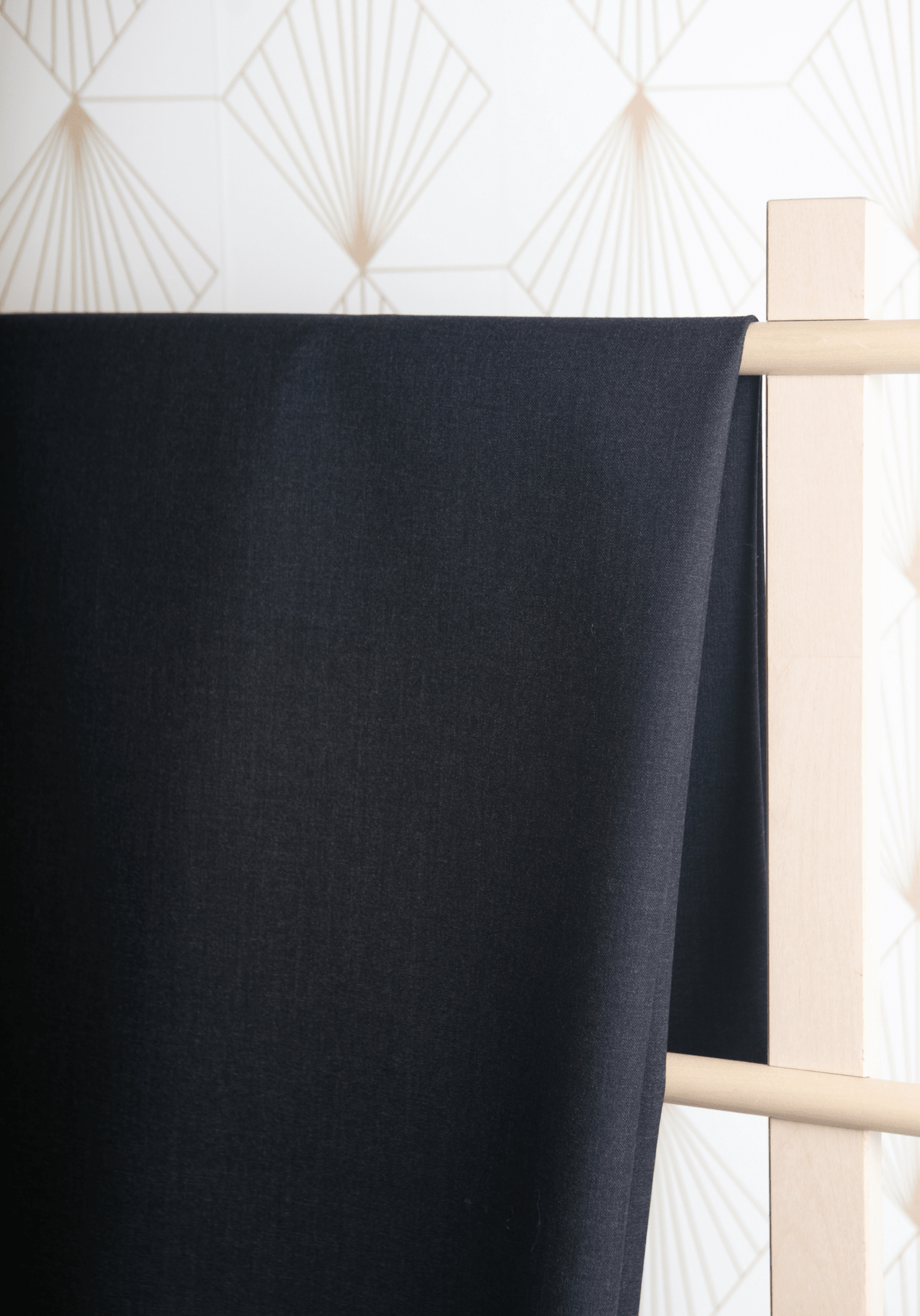 Tissu lainage tailleur 100% laine Anthracite - Maison Fauve