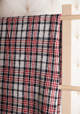 Tissu Tweed Bouclé Tartan - Laine & Coton - Maison Fauve