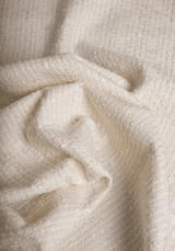 Tissu tweed léger - Ecru ou Bleu Gris - Maison Fauve
