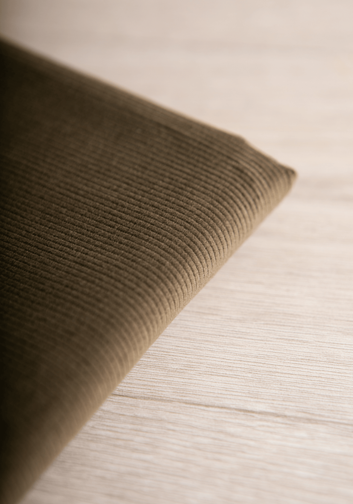 Tissu velours milleraies 100% coton - Encre, Beige ou Vert Mousse - Maison Fauve