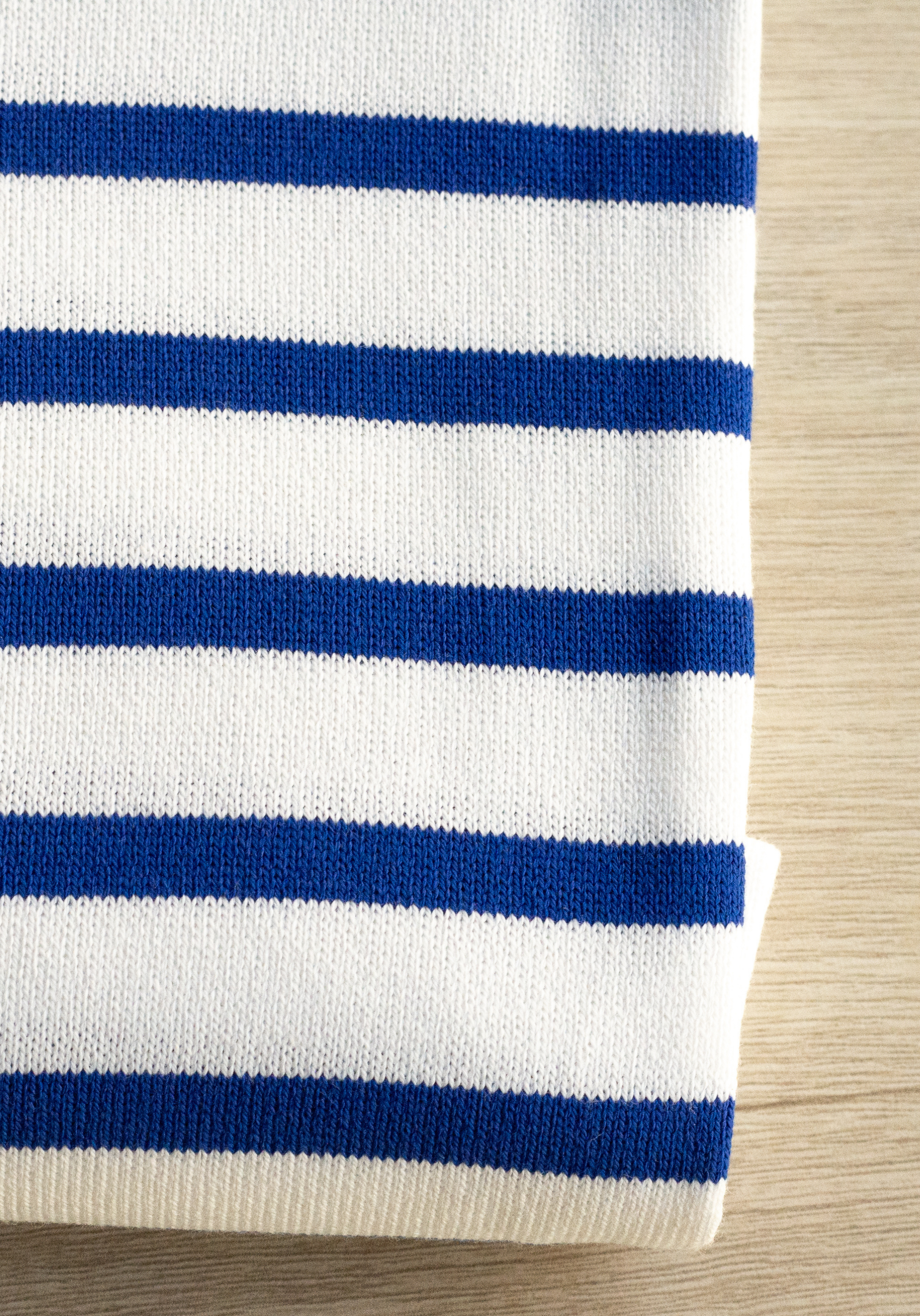 Striped Breton jersey fabric - 2 colors - Sold by the panel