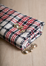 Tissu Tweed Bouclé Tartan - Laine & Coton