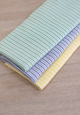 Tissu jacquard de viscose rayé - VARSITY - plusieurs coloris