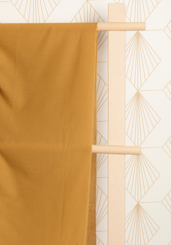 COUPON 150 cm - Tissu voile de coton - CUMIN