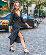 Patron couture robe portefeuille longue Tamara / PDF (A4, A3, A0, US Letter) – Tailles 34 à 56 – Cadres, Calques par Taille, Vidéoprojection