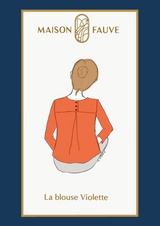 Violet blouse sewing pattern / Paper pattern