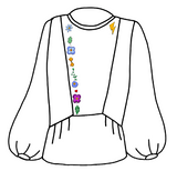 Modèles de broderie Ballets Russes par Britney Pompadour pour Maison Fauve