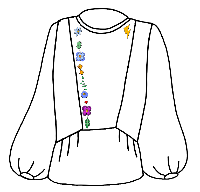 Modèles de broderie Ballets Russes par Britney Pompadour pour Maison Fauve
