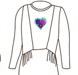 Modèles de broderie Ballets Russes par Britney Pompadour pour Maison Fauve