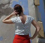 Patron couture robe, top Leaf / PDF (A4, A3, A0, US Letter) – Tailles 34 à 56 – Cadres, Calques par Taille, Vidéoprojection