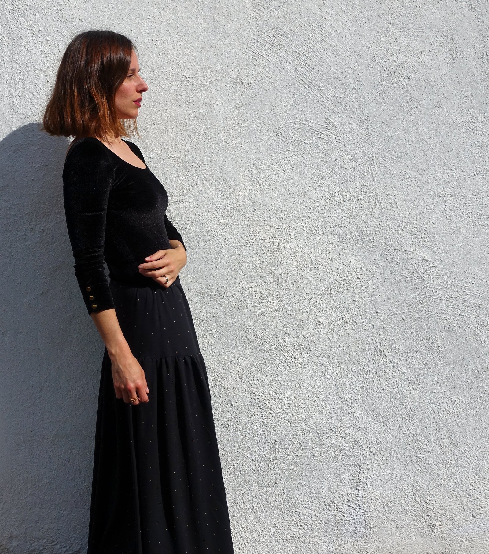 Jupe La Mode Est à Vous Modèle Aurore - Taille 44, Noir Marine, Neuf Sans étiquettes