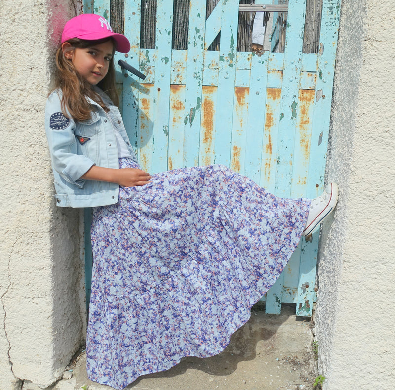 Miss Ivy Girls Skirt Sewing Pattern / PDF (A4, A3, A0, US Letter) - Frames, Layers by Size, Video Projection