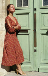 Patron couture robe portefeuille longue Tamara / PDF (A4, A3, A0, US Letter) – Tailles 34 à 56 – Cadres, Calques par Taille, Vidéoprojection