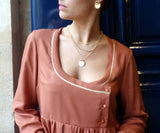 Patron couture robe, blouse encolure carrée Sybil / PDF (A4, A3, A0, US Letter) - Cadres, Calques par Taille, Vidéoprojection