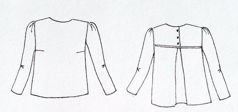 Patron couture blouse Violette / Patron PDF (A4 A0 et US letter)