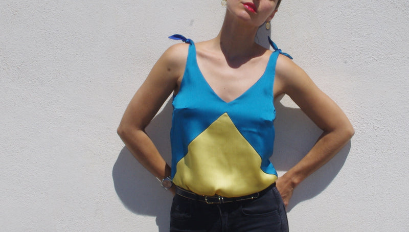 Free PDF sewing pattern Cédrat camisole / PDF (A4, A3, A0, US Letter) - Frames, Layers by Size, Video projection