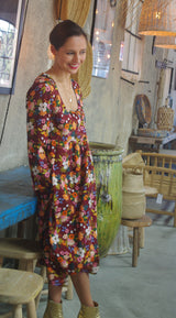 Patron couture robe, blouse encolure carrée Sybil / PDF (A4, A3, A0, US Letter) - Cadres, Calques par Taille, Vidéoprojection