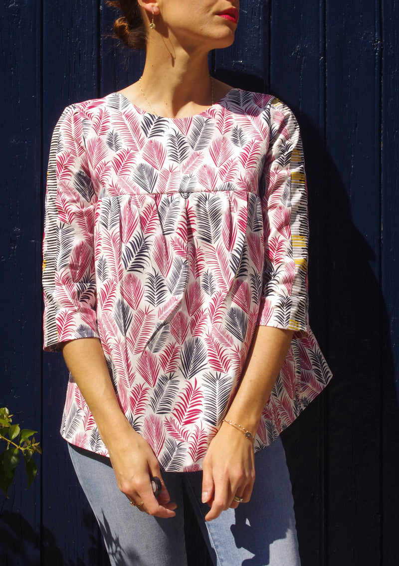 Patron couture blouse, top Panama / PDF (A4, A3, A0, US Letter) - Cadres, Calques par Taille, Vidéoprojection