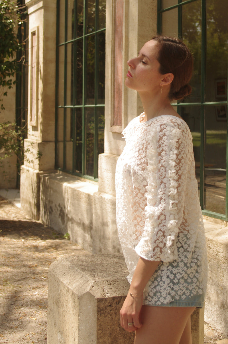 Patron couture blouse, top Panama / PDF (A4, A3, A0, US Letter) - Cadres, Calques par Taille, Vidéoprojection