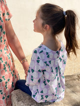 Patron couture  blouse fille Miss Violette / PDF (A4, A3, A0, US Letter) - Cadres, Calques par Taille, Vidéoprojection