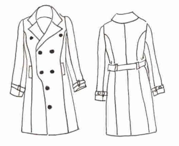Patron couture manteau, veste Tsar / Patron PDF (A0, A4 et US letter)