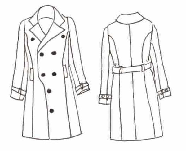 Patron couture manteau, veste Tsar / PDF (A4, A3, A0, US Letter) - Cadres, Calques par Taille, Vidéoprojection