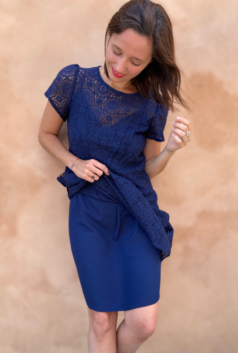 Patron couture caraco, fond de robe Blush / PDF (A4, A3, A0, US Letter) - Cadres, Calques par Taille, Vidéoprojection