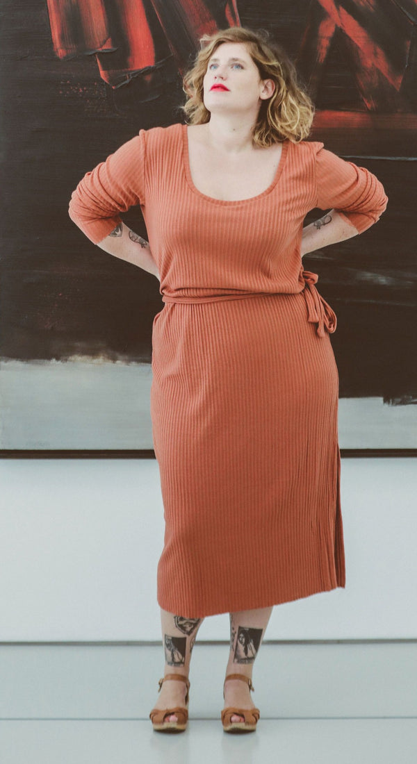 Sewing pattern dress, Ludmilla knit top / PDF (A4, A3, A0, US Letter) - Frames, Layers by Size, Video projection
