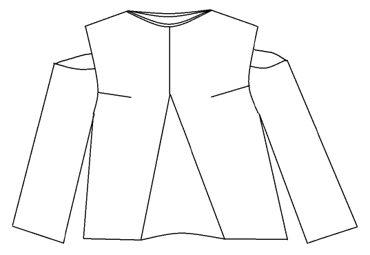 Patron couture top Balmoral / PDF (A4, A3, A0, US Letter) - Cadres, Calques par Taille, Vidéoprojection