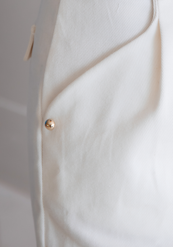 Bouton bijoux or clair 10 mm