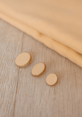 Bouton Dot sable à paillettes dorées 12mm - Maison Fauve