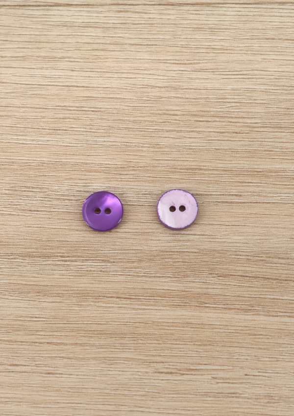 Bouton nacre Ultra Violet 11 mm