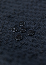 Bouton nacre noir 11 mm