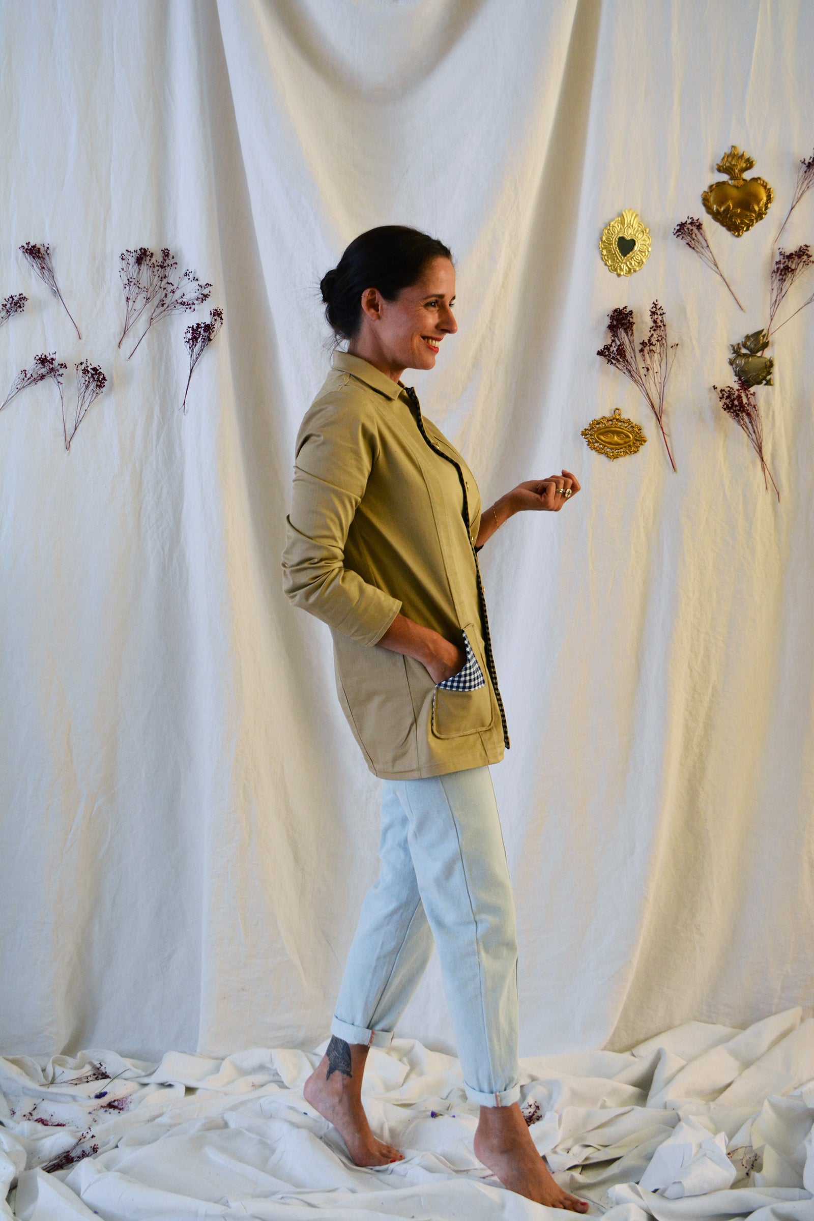 Patron De Couture Vintage Paris Luxe - Veste Croisée Manches 3/4 Et Jupe, Taille 44
