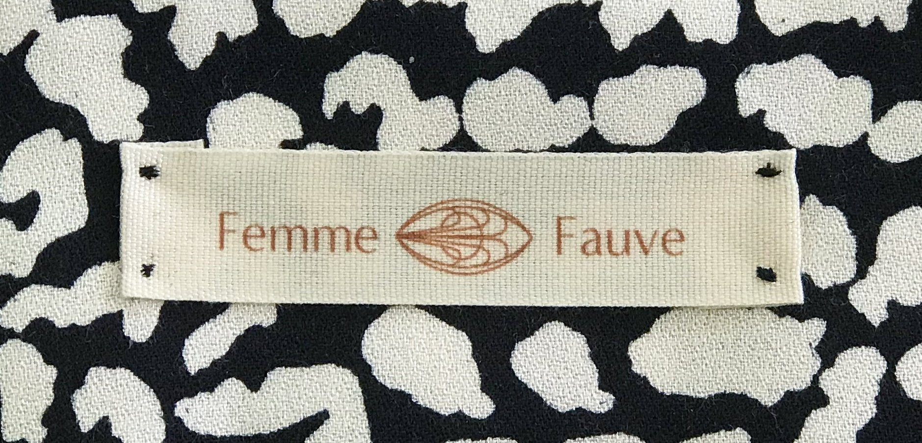 Étiquettes à coudre Femme Fauve - Le lot de 6 étiquettes - Maison Fauve