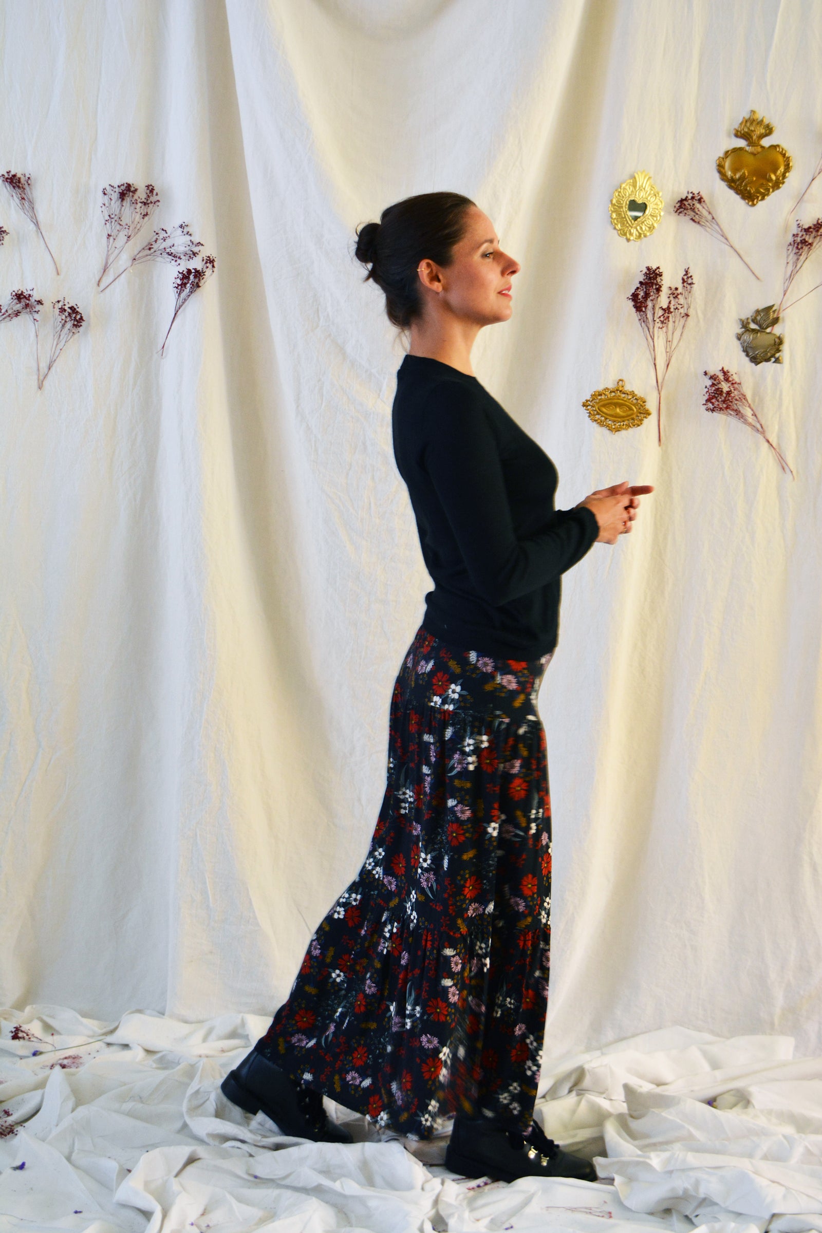 Jupe LMV 'La Mode Est À Vous' Modèle Aurore - Taille 44 - Noir Marine - Neuf Sans étiquettes - Genou