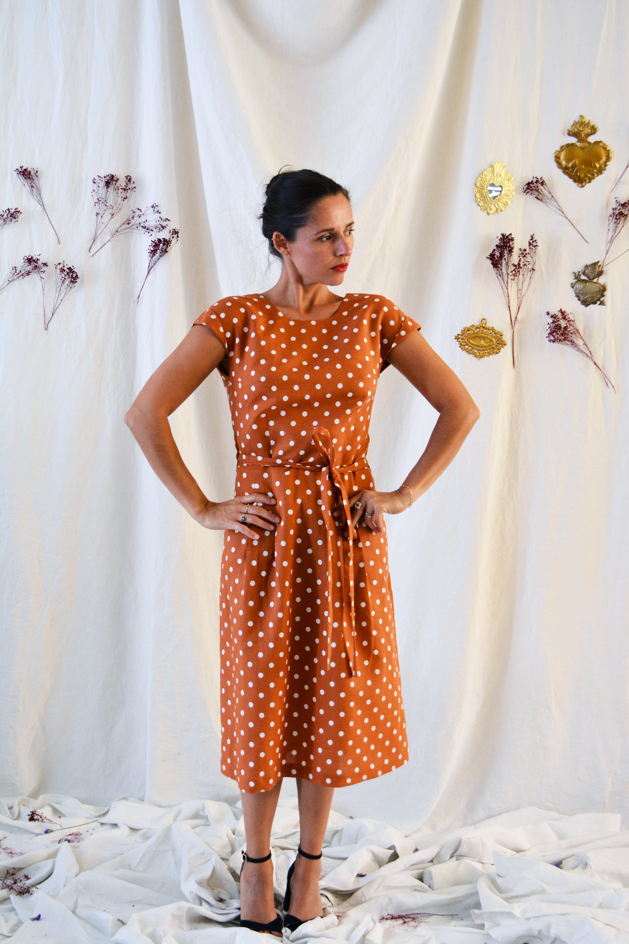 Patron couture robe, top Leaf / PDF (A4, A3, A0, US Letter) – Tailles 34 à 56 – Cadres, Calques par Taille, Vidéoprojection