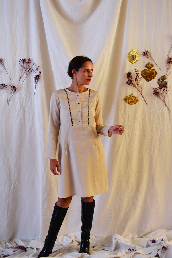 5079 Ancien PATRON PARIS LUXE VINTAGE FRENCH ROBE DE STYLE COL MEDICIS T44 5079 Ancien PATRON PARIS LUXE VINTAGE FRENCH ROBE DE STYLE COL MEDICIS T44