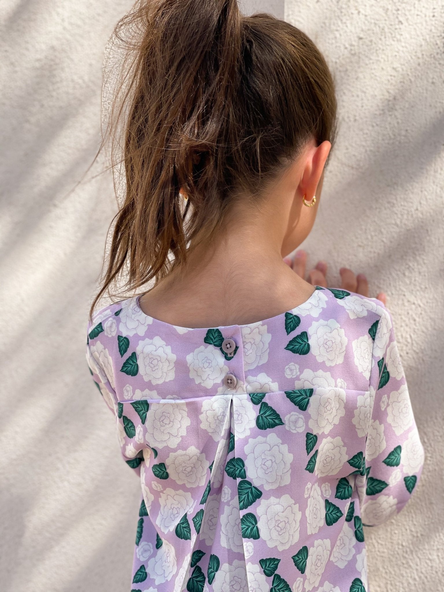 Patron couture blouse fille Miss Violette / PDF (A4, A3, A0, US Letter) - Cadres, Calques par Taille, Vidéoprojection - Maison Fauve