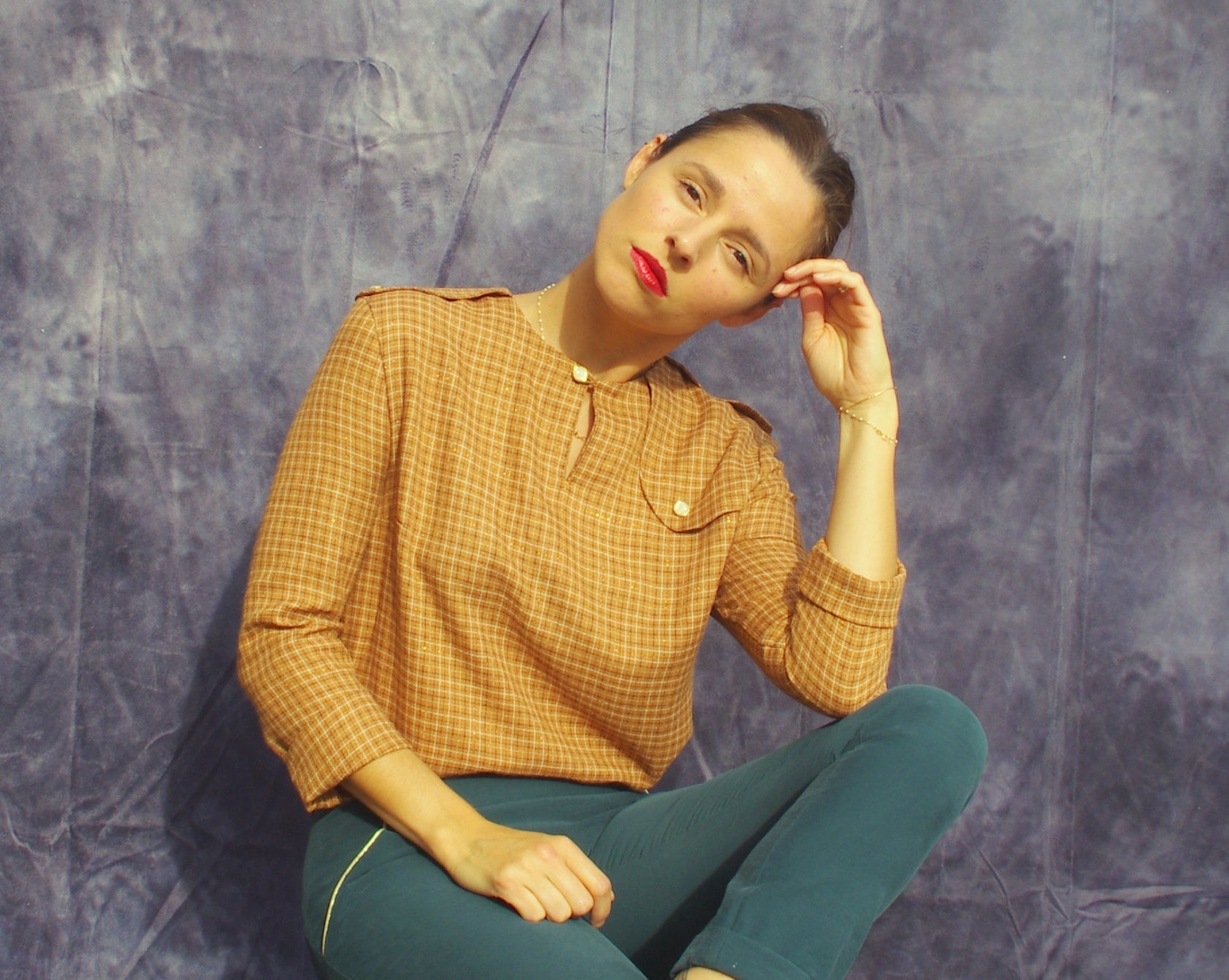 Patron couture blouse Rocaille / PDF (A4, A3, A0, US Letter) - Cadres, Calques par Taille, Vidéoprojection - Maison Fauve