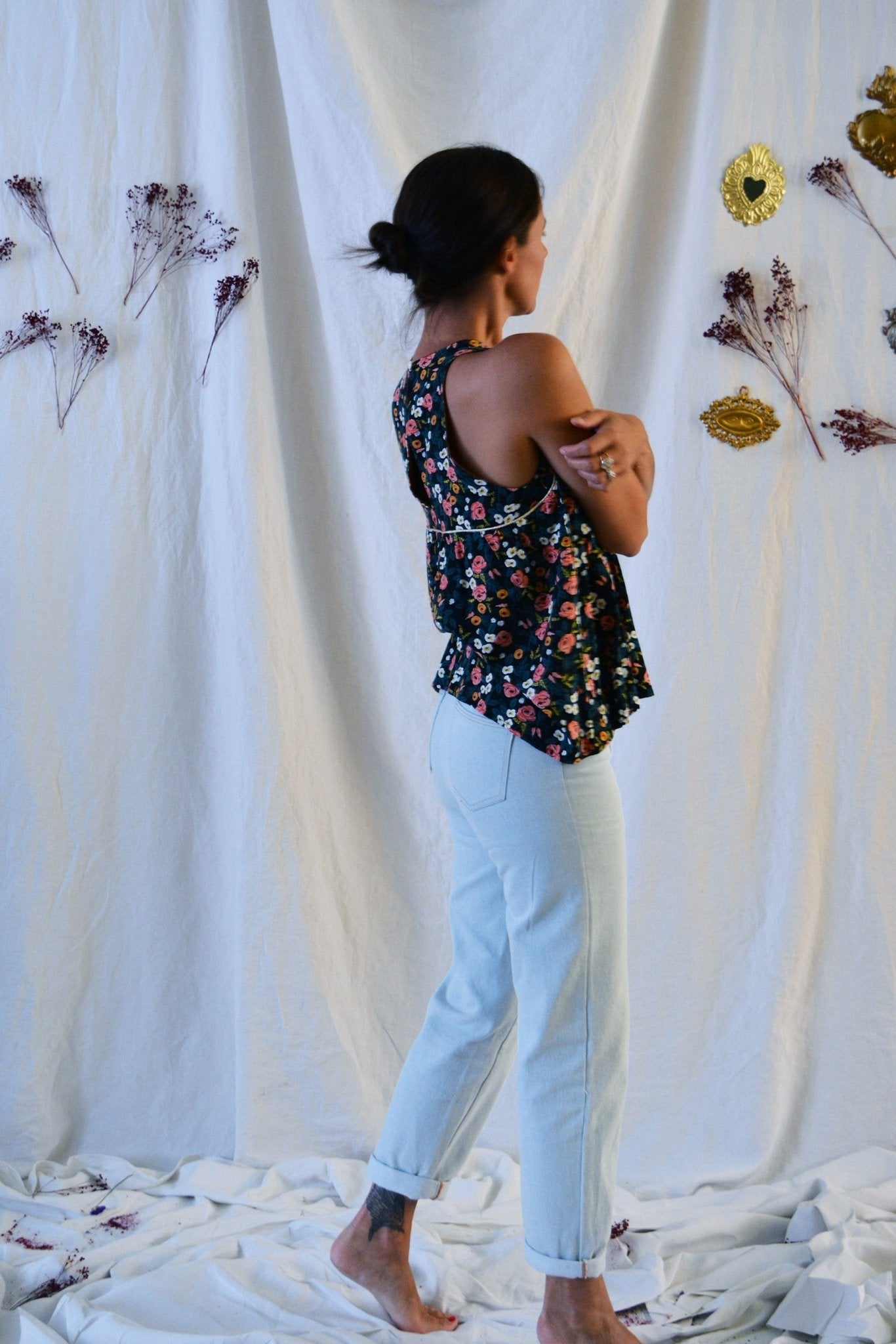Patron couture blouse, top Panama / PDF (A4, A3, A0, US Letter) - Cadres, Calques par Taille, Vidéoprojection - Maison Fauve