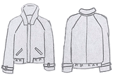 Patron couture blouson Sunset / PDF (A4, A3, A0, US Letter) - Cadres, Calques par Taille, Vidéoprojection - Maison Fauve